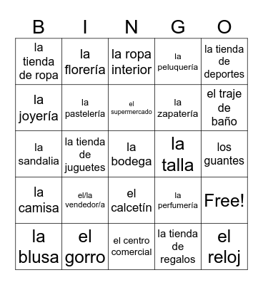Loteria Bingo Card