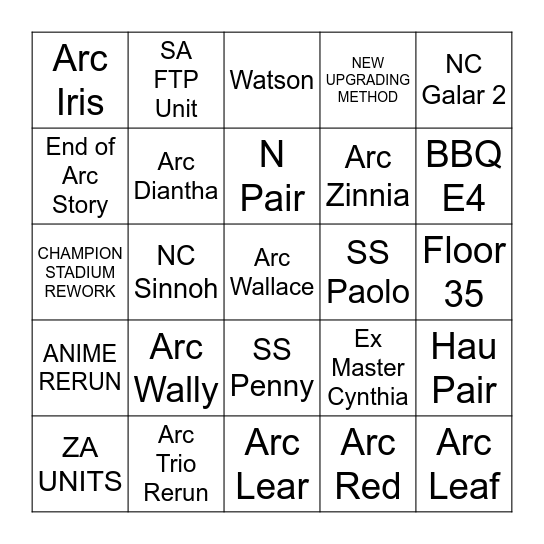 POMA 2026 Bingo Card