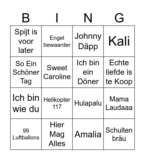 WISSPPOOOOOOO Bingo Card