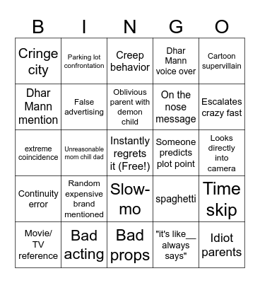 Dhar Mann Bingo AS Bingo Card