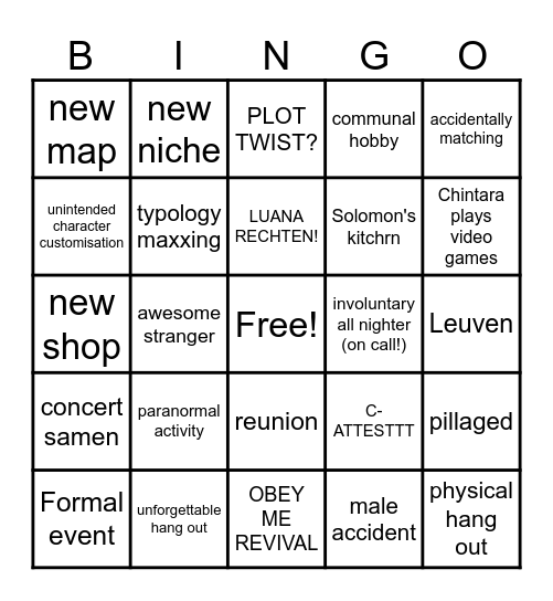 2026 BINGO Card
