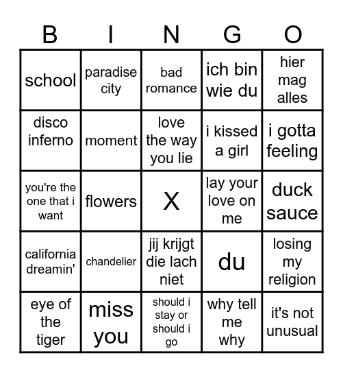 nieuwjaarsborrel bingo Card
