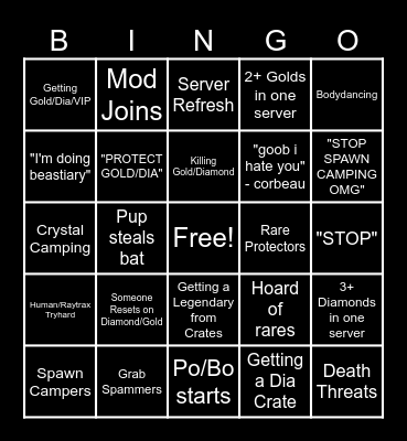 KP V3.1 Bingo Card