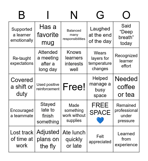 Find Someone Who... Bingo Card