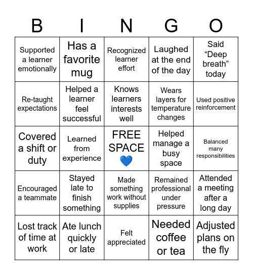 Find Someone Who... Bingo Card