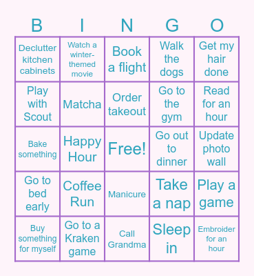 Winter Bingo - Tricia Bingo Card