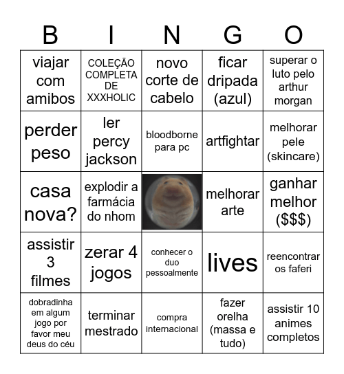 BLUINGO Bingo Card
