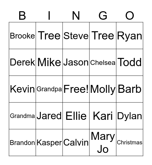 Kasper Bingo Card