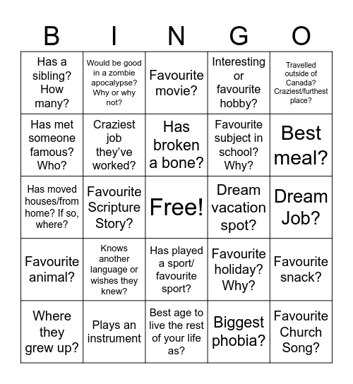 Bingo cards Bingo Card