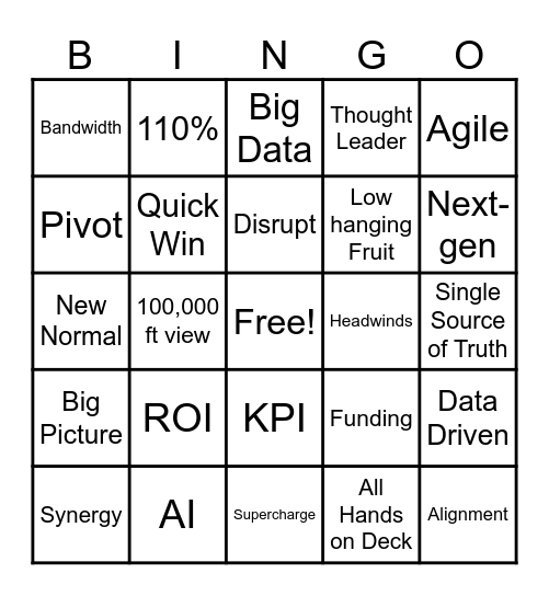 CKO 2026 Bingo Card
