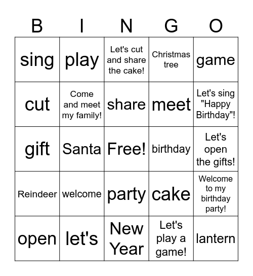 Bingo Card