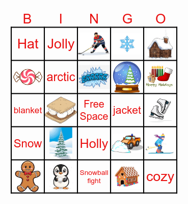 Winter Wonder Week Bingo Card