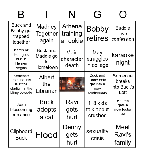 911 Bingo Card