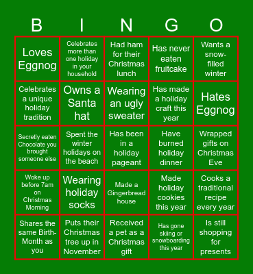 Find the Coworker Bingo Card