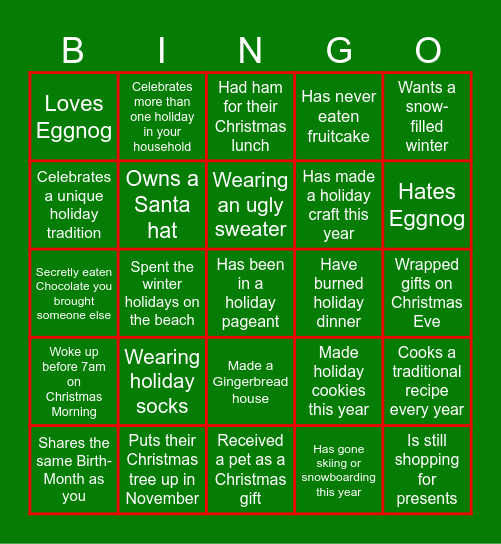 Find the Coworker Bingo Card