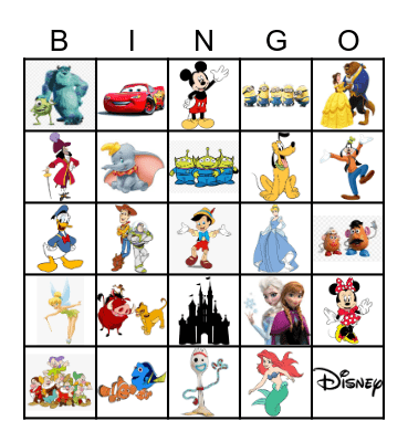 Disney Bingo Card