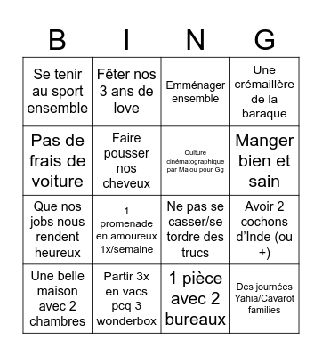 Malou&Gg 2026 Bingo Card