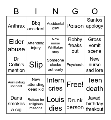 Pitt 2 bingo Card