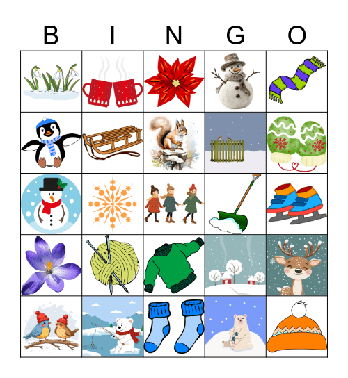 Winter Bingo Card