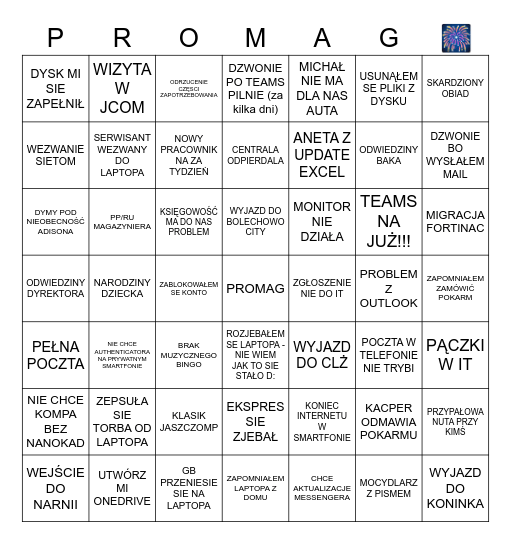TI BINGO STYCZEŃ Bingo Card