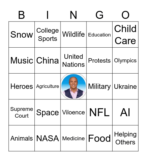 CNN 10 Bingo Card