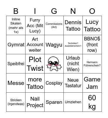 2026 Bingo Card