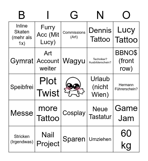 2026 Bingo Card