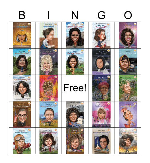 Women's History Month Bingo Card