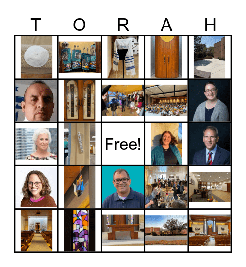Synagogue Bingo Card