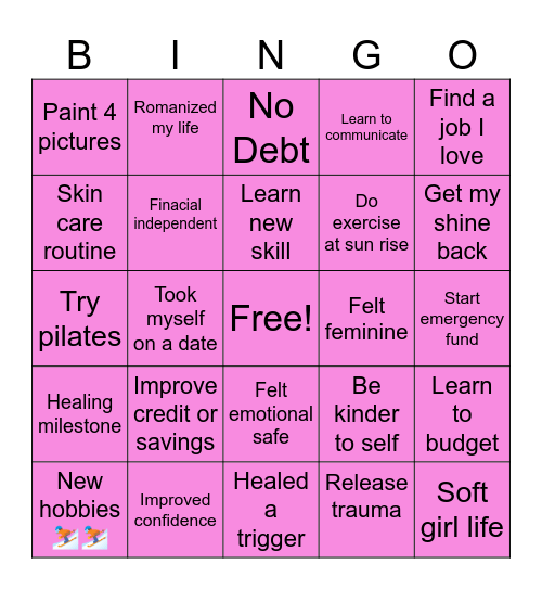 💕💕💕 2026 Bingo card💕💕💕 Bingo Card