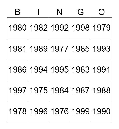 Nude MILF Bingo Card