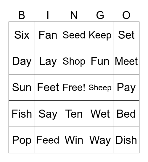 Level 11 Bingo Card