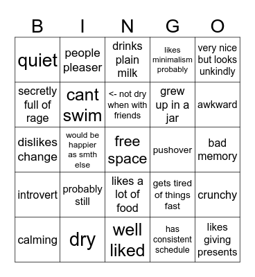 bread Bingo Card
