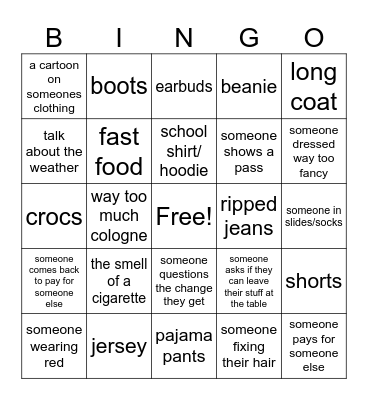 Bingo Card