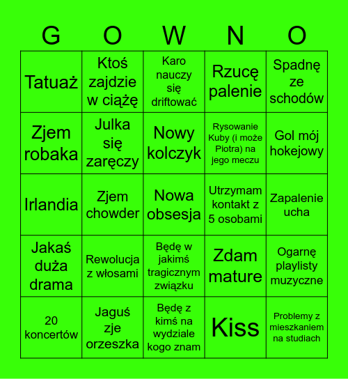 BINGO NA 2026 Bingo Card
