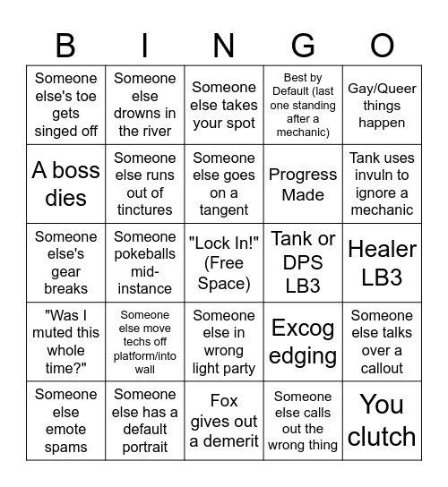 It's a Kind of Static (M6 Edition) Bingo Card