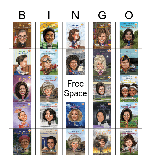 Women's History Month Bingo Card