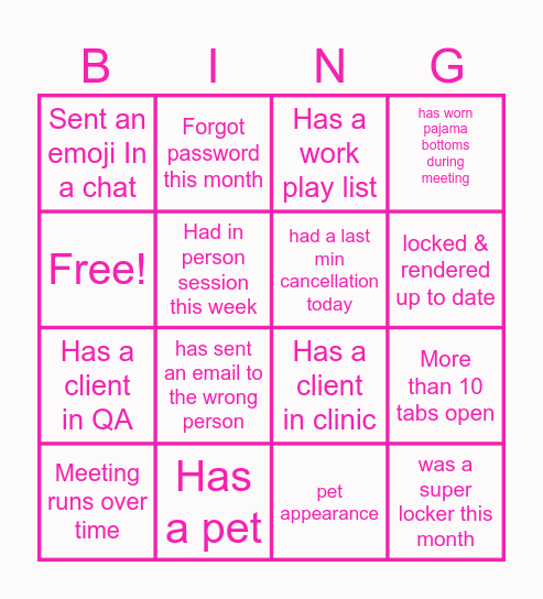BTS BINGO Card
