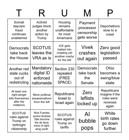2026 BINGO Card