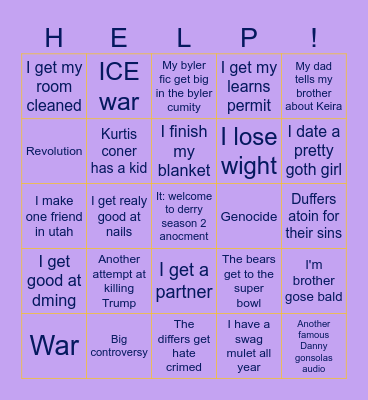 2026 Bingo card Bingo Card