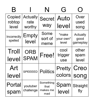 Gd recent tab bingo Card