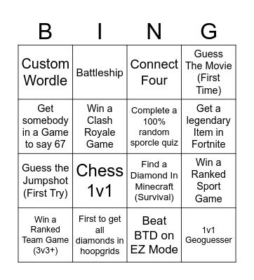 bro vs bro Bingo Card