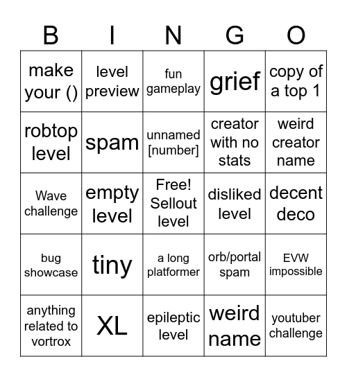 REEAS VS WALEED RECENT TAB BINGO Card