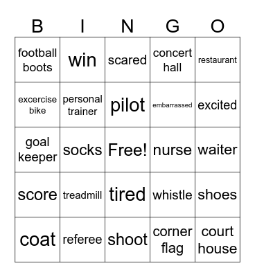 Revision Bingo Card