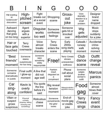 White Chicks Bingo Card