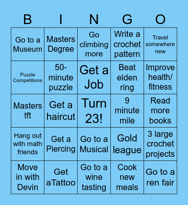 2026 Bingo Card