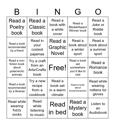 Winter Bingo Card