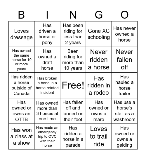 2026 Sunray Bingo Card