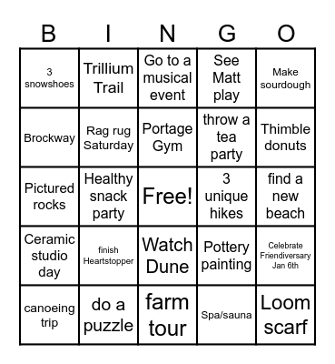2026 Trifriend Tournament Bingo Card