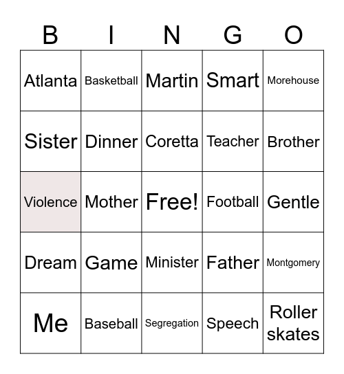 LJ Bingo Card